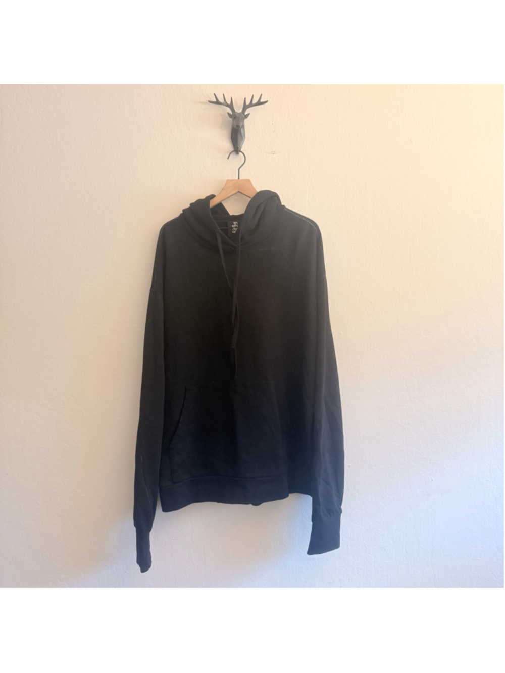 Men's thom/krom Black Hoodie Sweatshirt Size XL